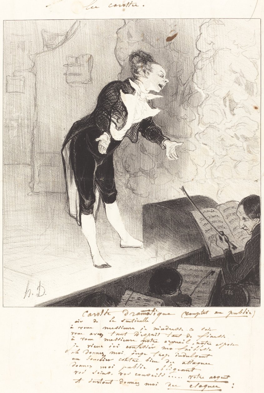 Dramatische Karotte von Honoré Daumier
