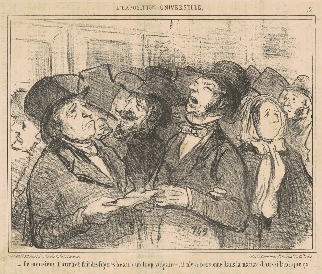 Dieser Herr Courbet macht vulgäre Figuren ... von Honoré Daumier