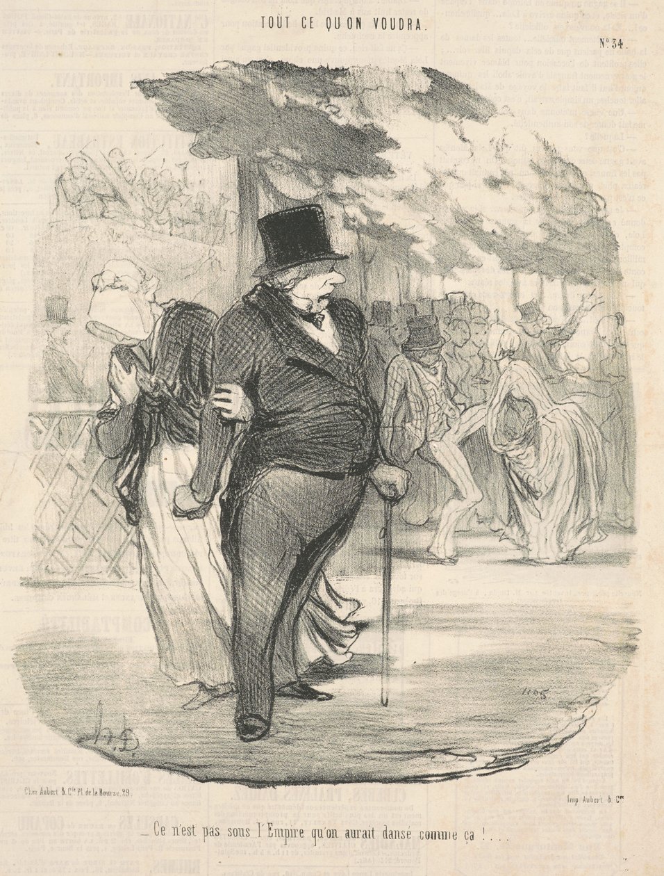 Das hätte man unter dem Kaiserreich nicht getanzt! ... von Honoré Daumier