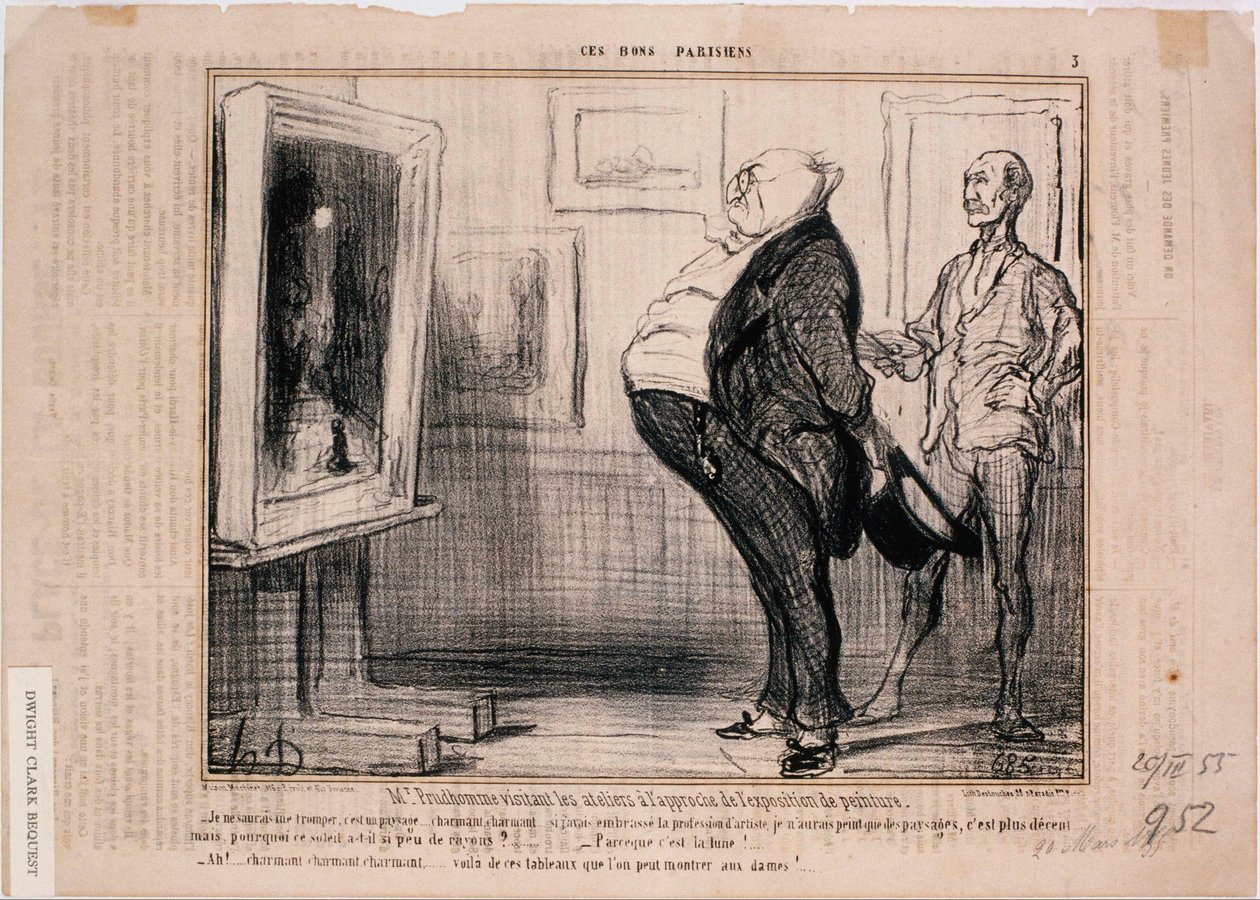 Diese guten Pariser - Herr Prudhomme besucht die Werkstätten... von Honoré Daumier