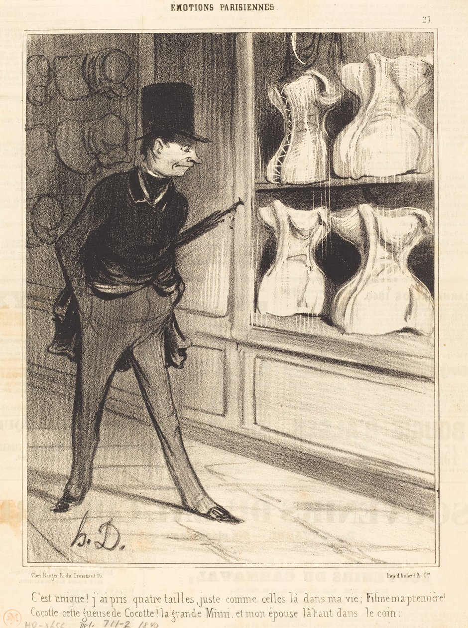 Das ist einzigartig! Ich habe vier Größen genommen... von Honoré Daumier