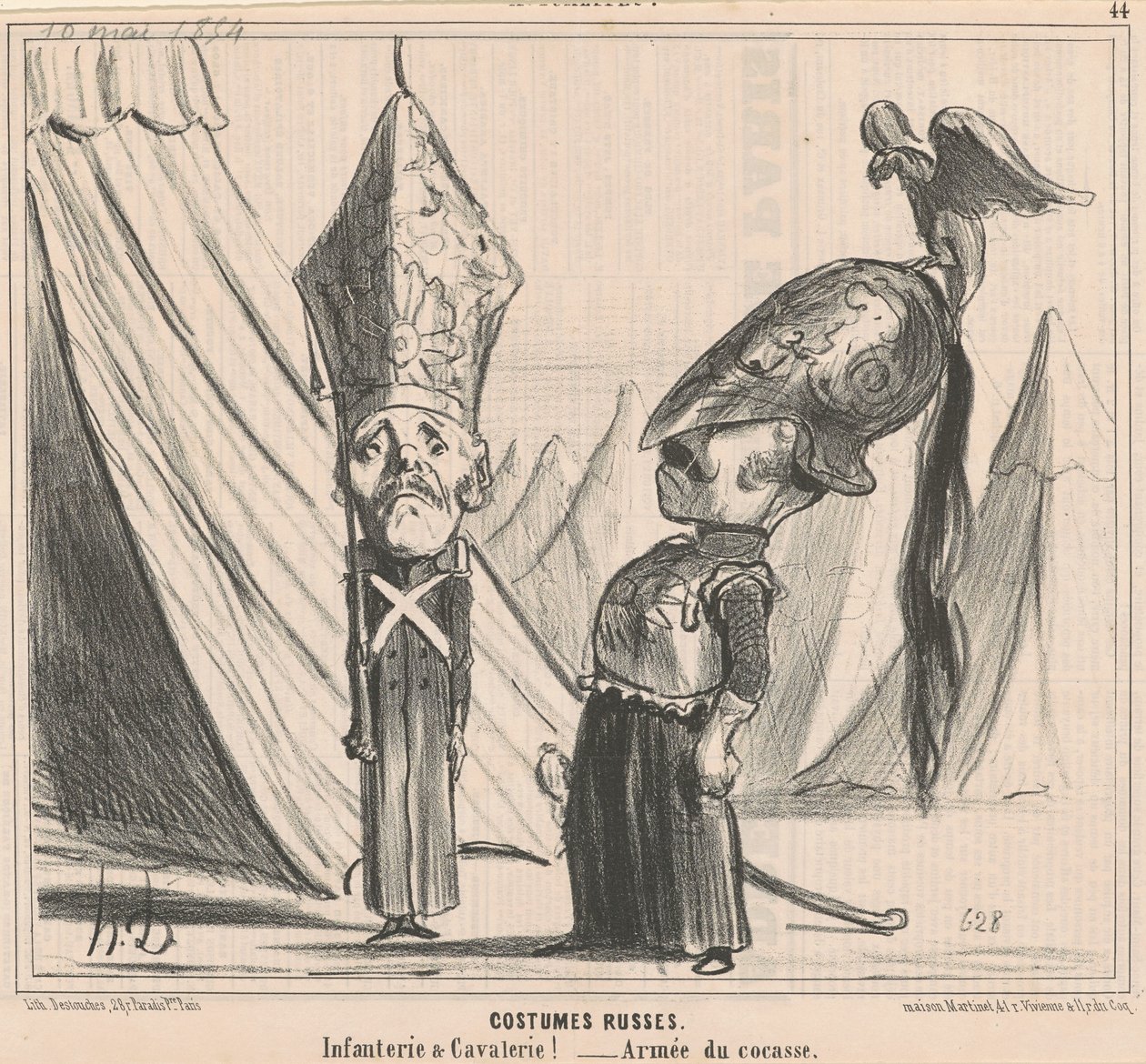 Russische Kostüme von Honoré Daumier