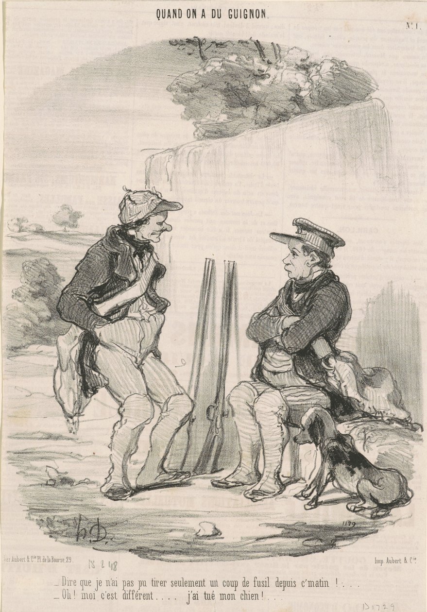 Zu sagen, dass ich nicht schießen konnte ... von Honoré Daumier