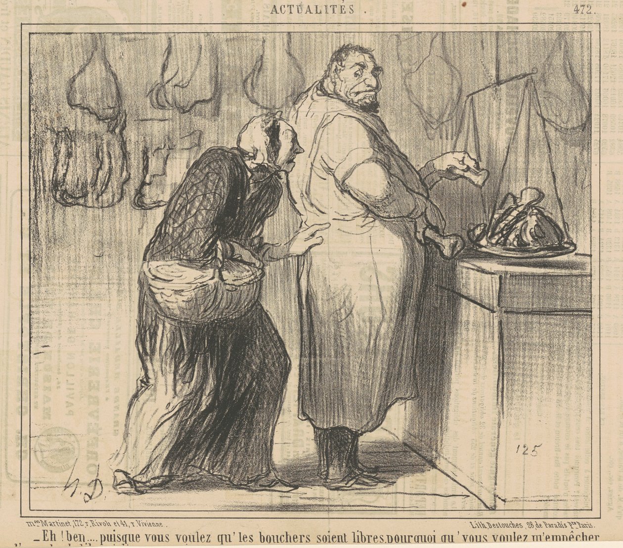 Eh! Nun ... da Sie wollen, dass die Metzger ... von Honoré Daumier