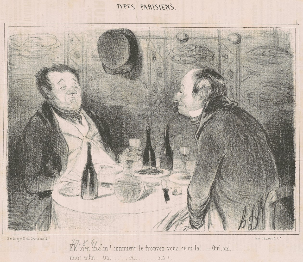 Eh bien Malin! comment le trouvez vous celui-la! von Honoré Daumier