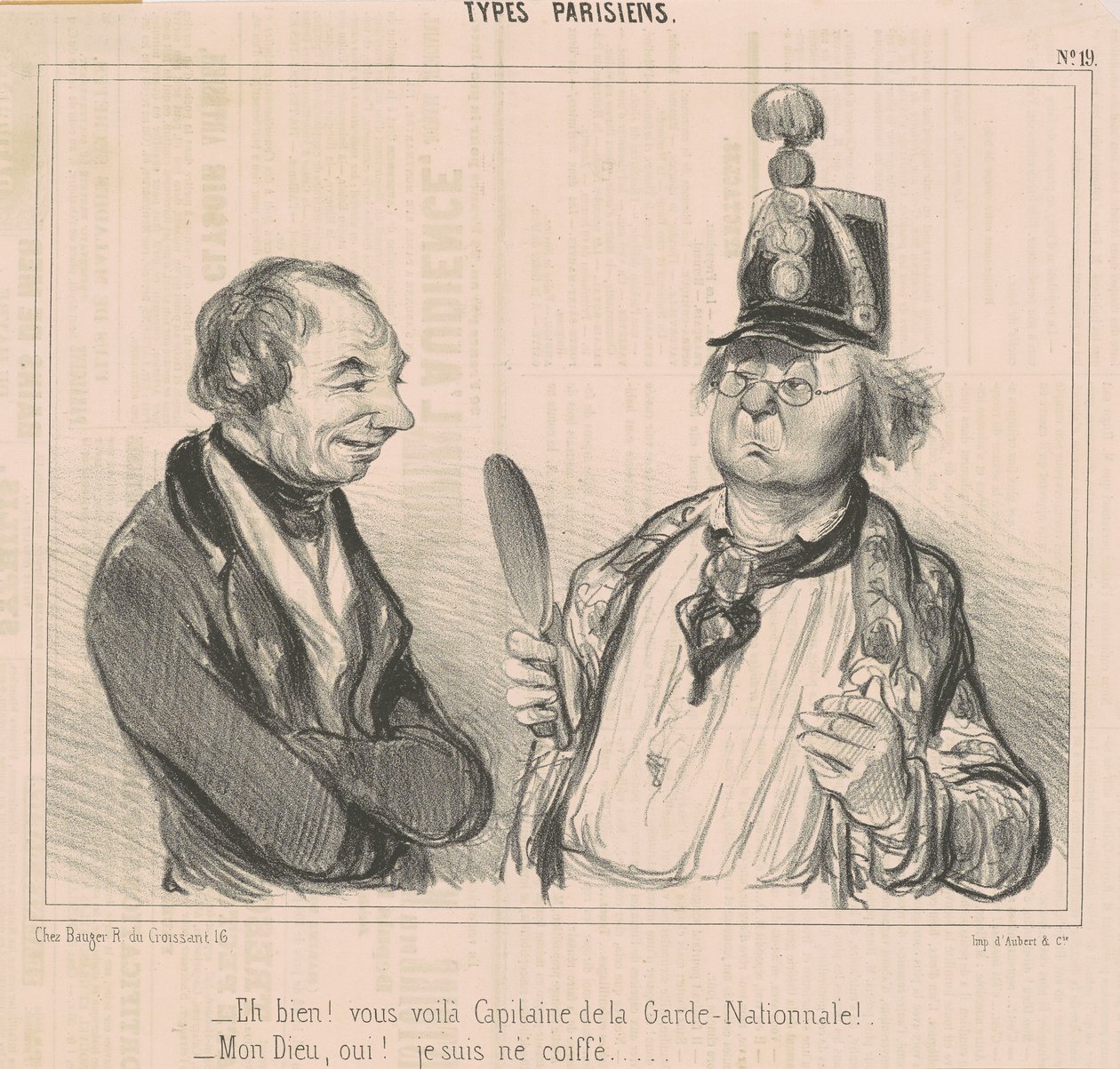 Eh bien! Vous voila capitaine de la garde nationale von Honoré Daumier