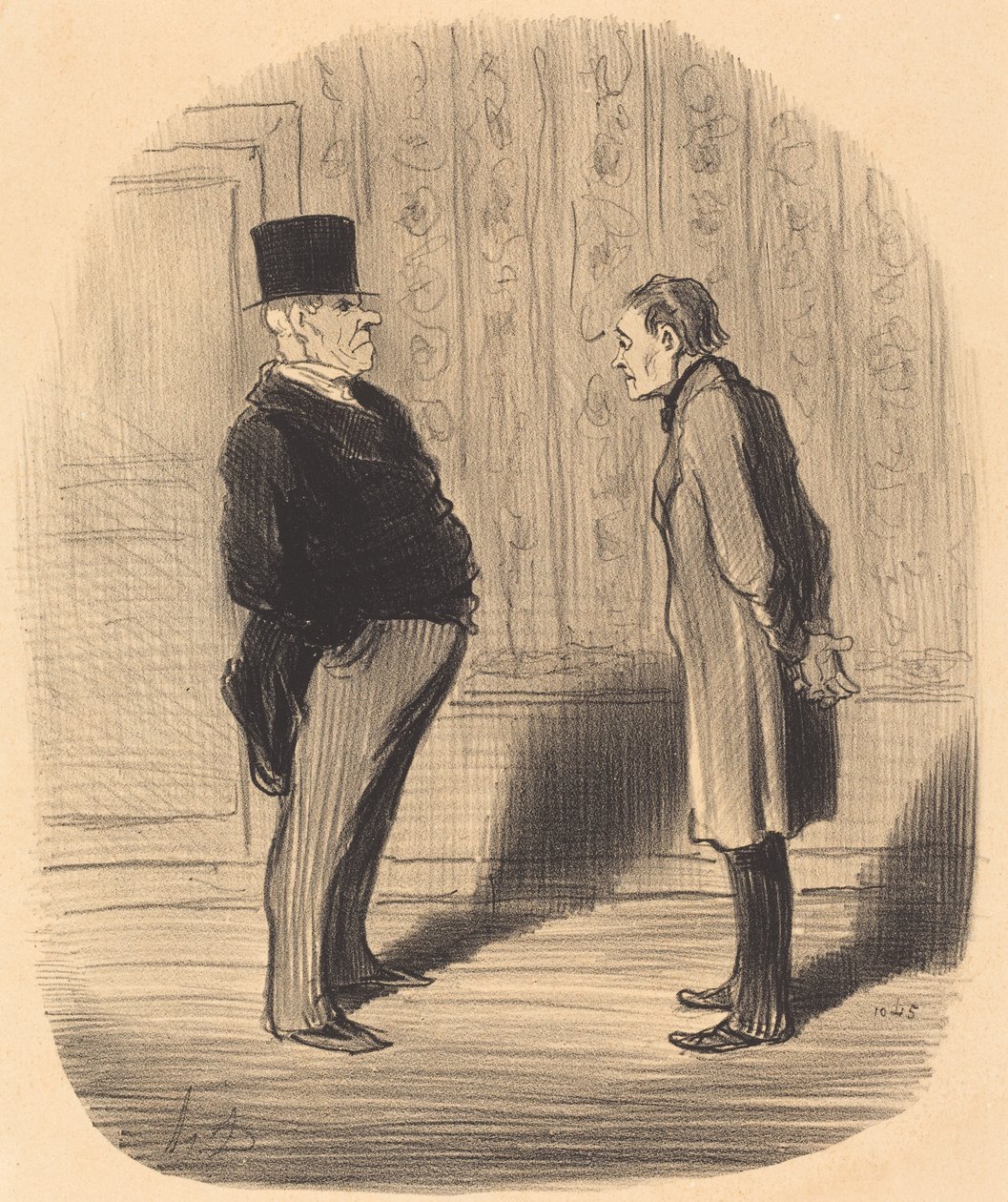 Eh! bien monsieur et mes trois termes... von Honoré Daumier