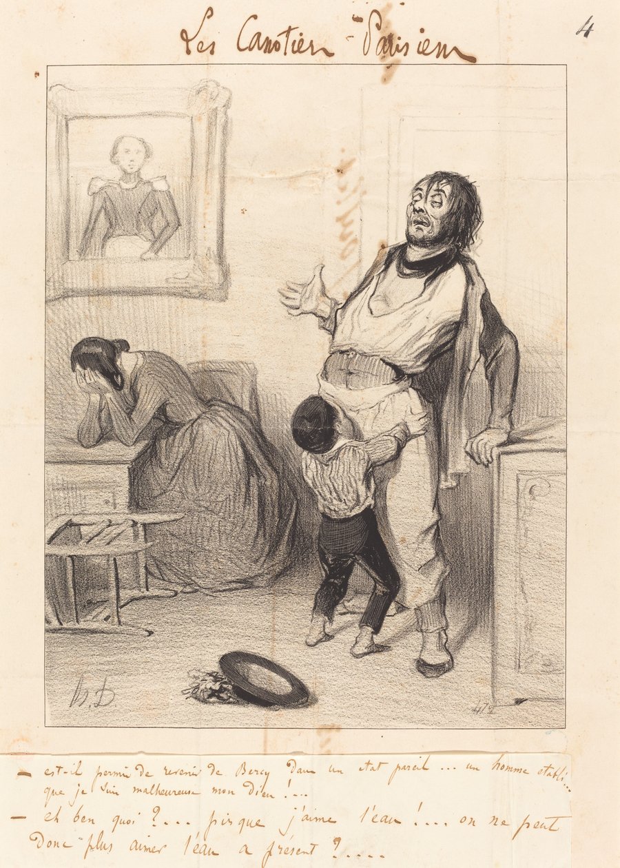 Ist es erlaubt, in einem solchen Zustand zurückzukehren... von Honoré Daumier