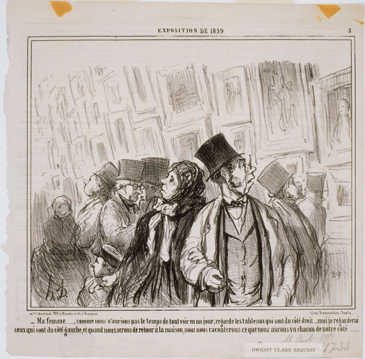 Ausstellung von 1859 - Meine Frau... Wie wir nicht hätten von Honoré Daumier