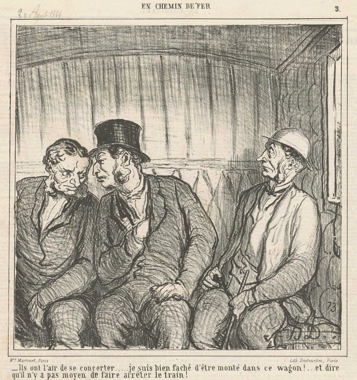 Sie scheinen sich abzusprechen ... von Honoré Daumier