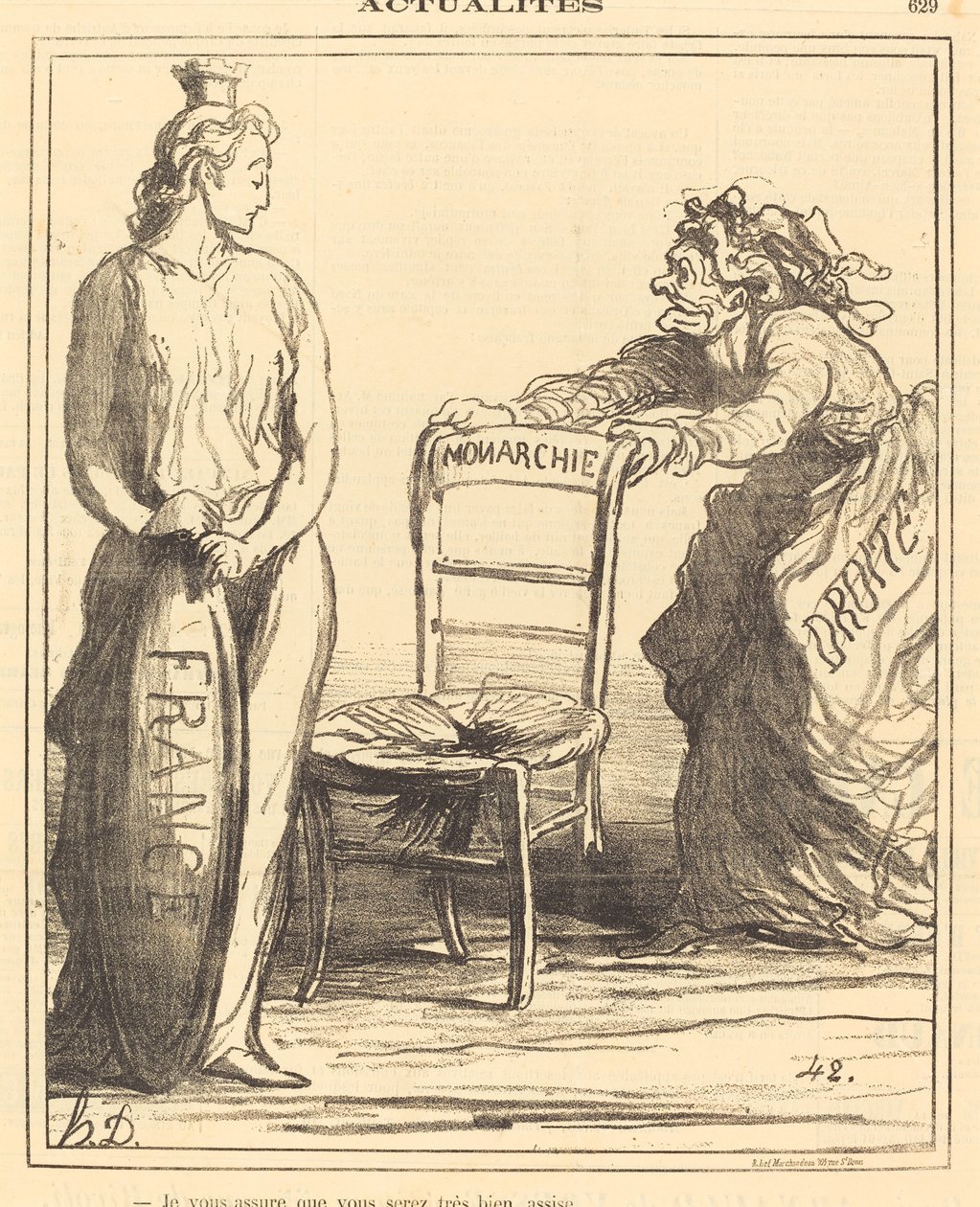 Ich versichere Ihnen, dass Sie sehr gut sitzen werden von Honoré Daumier