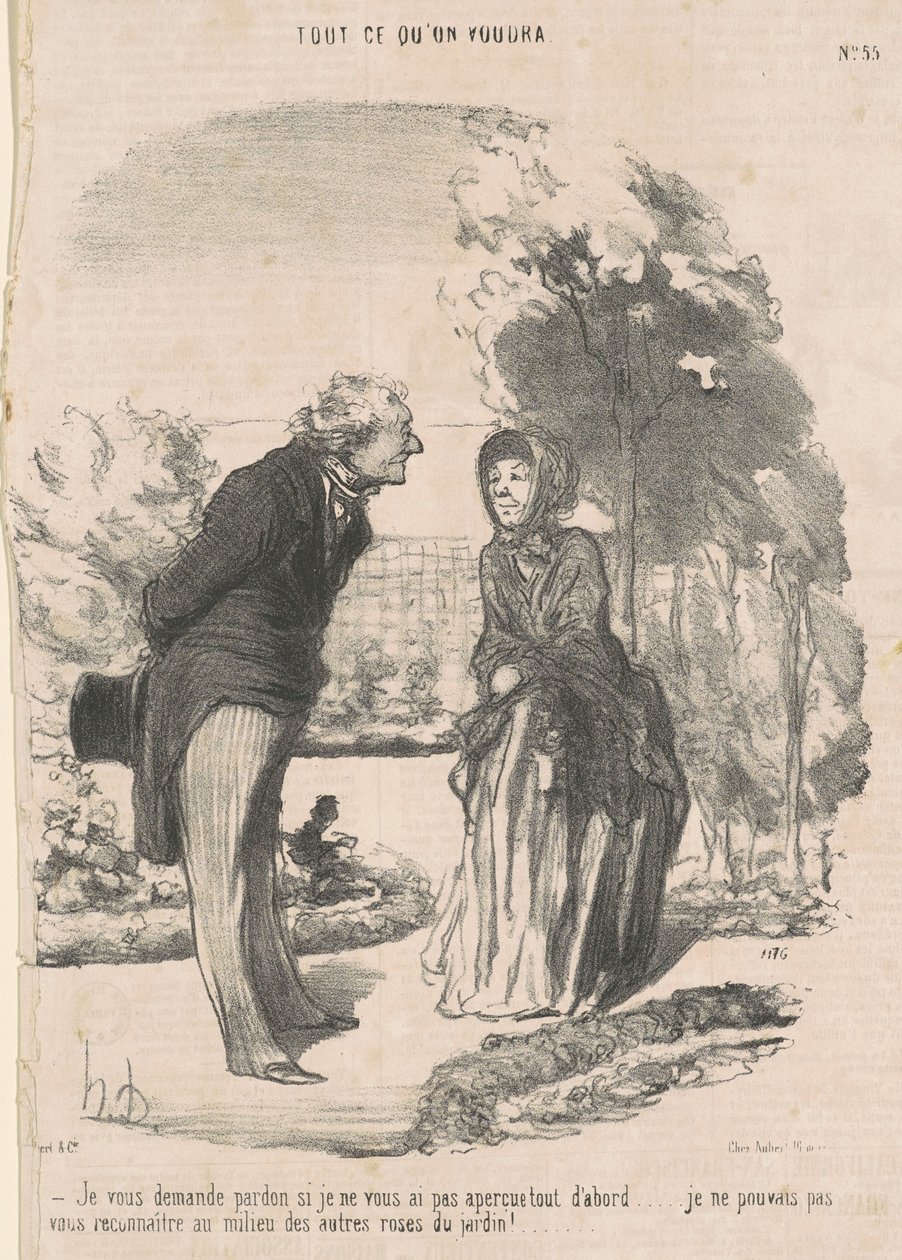 Ich bitte um Verzeihung, wenn ich Sie nicht bemerkt habe ... von Honoré Daumier