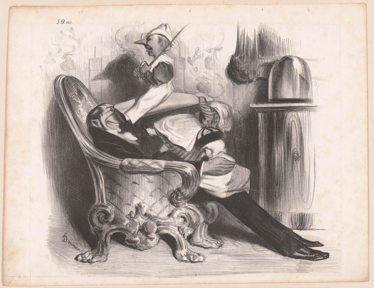 Karikatur des Ministers Antoine Maurice Apollinaire d