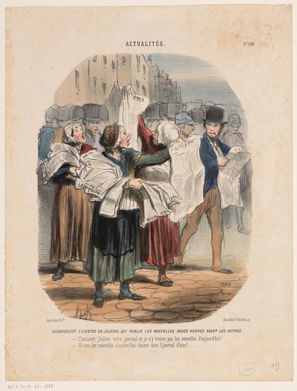 Zeitungsverkäuferinnen von Honoré Daumier