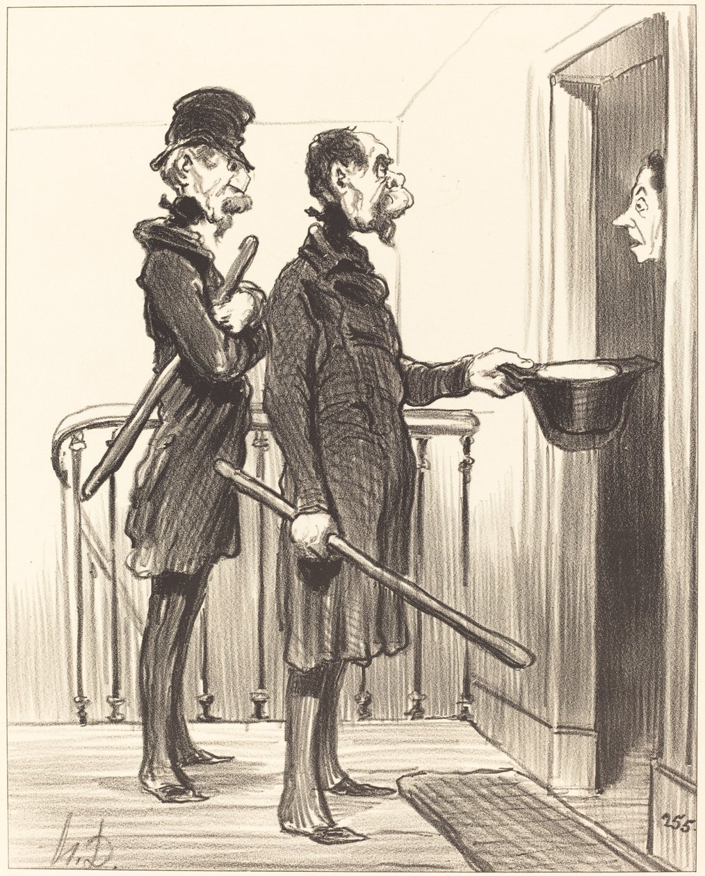 Die Napoleonische Zeichnung von Honoré Daumier