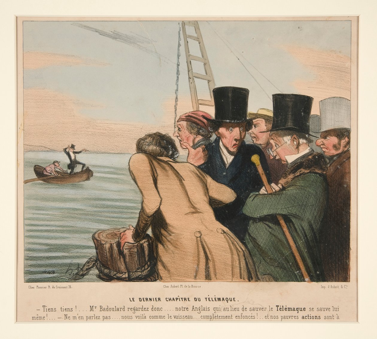 Das letzte Kapitel des Telemach, aus La Caricature (Journal) von Honoré Daumier