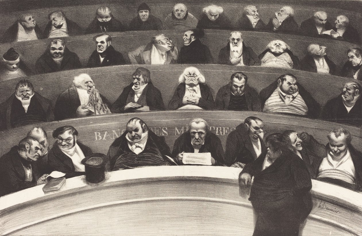 Le Ventre Legislatif (Der gesetzgebende Bauch) von Honore Daumier, 1834 von Honoré Daumier