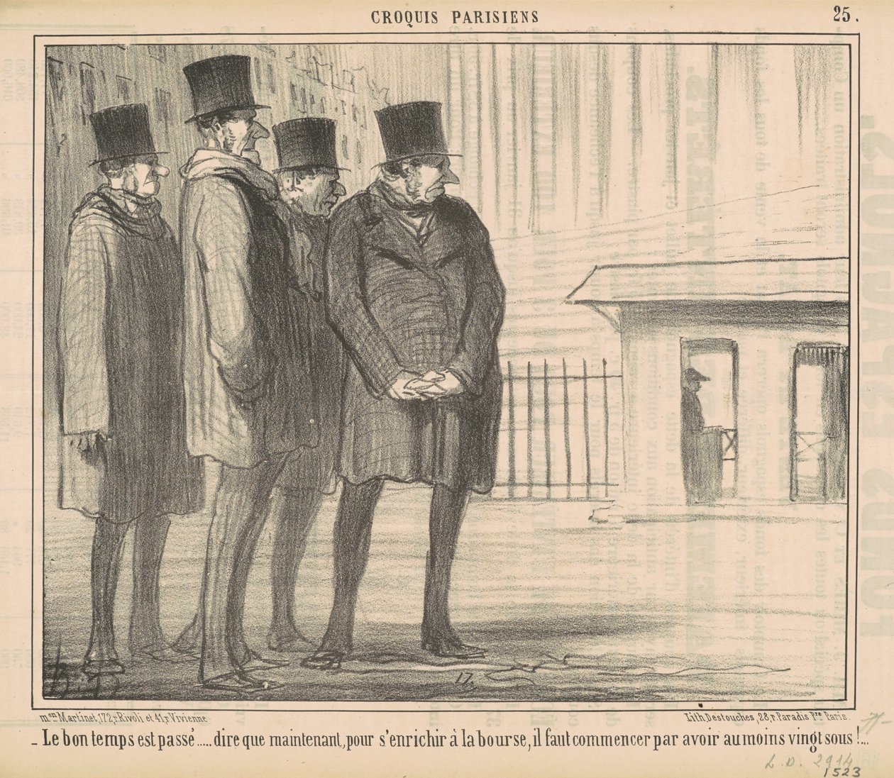 Die gute Zeit ist vorbei von Honoré Daumier