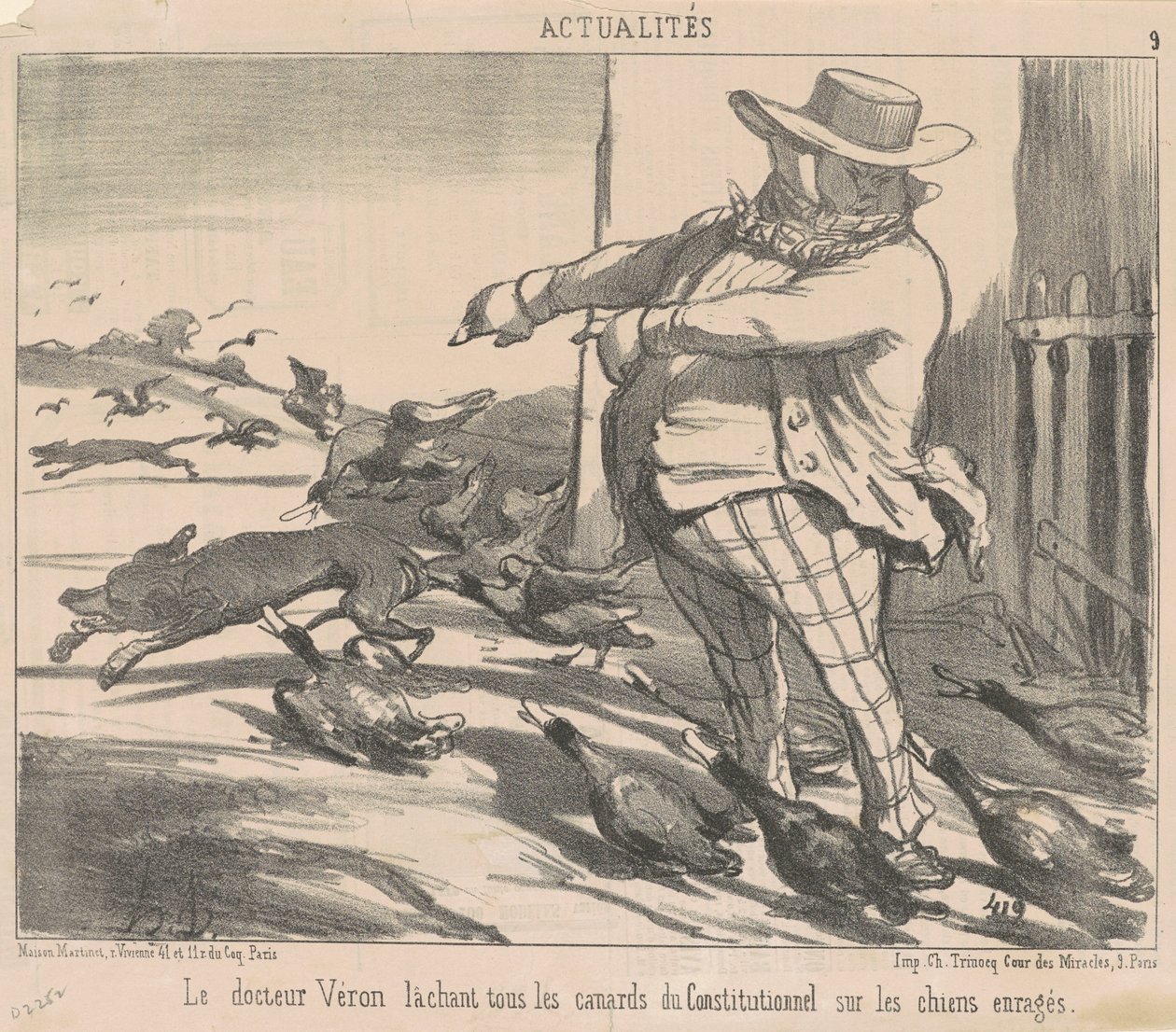 Doktor Véron lässt alle Enten los von Honoré Daumier