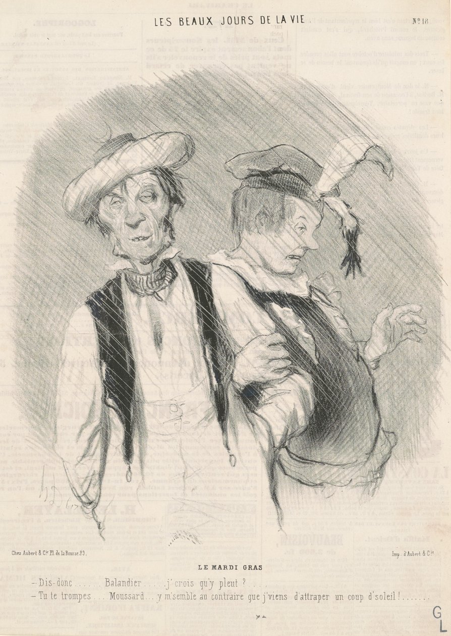 Der Karnevalsdienstag von Honoré Daumier