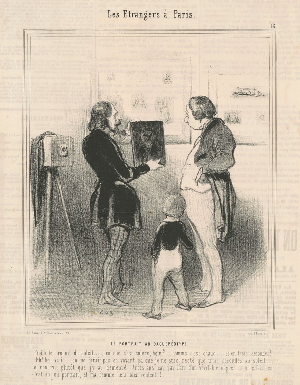 Das Porträt im Daguerreotyp von Honoré Daumier