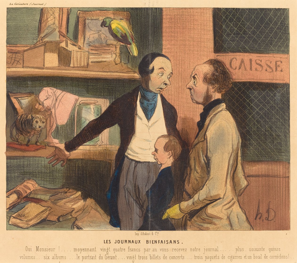 Die wohltätigen Zeitungen von Honoré Daumier