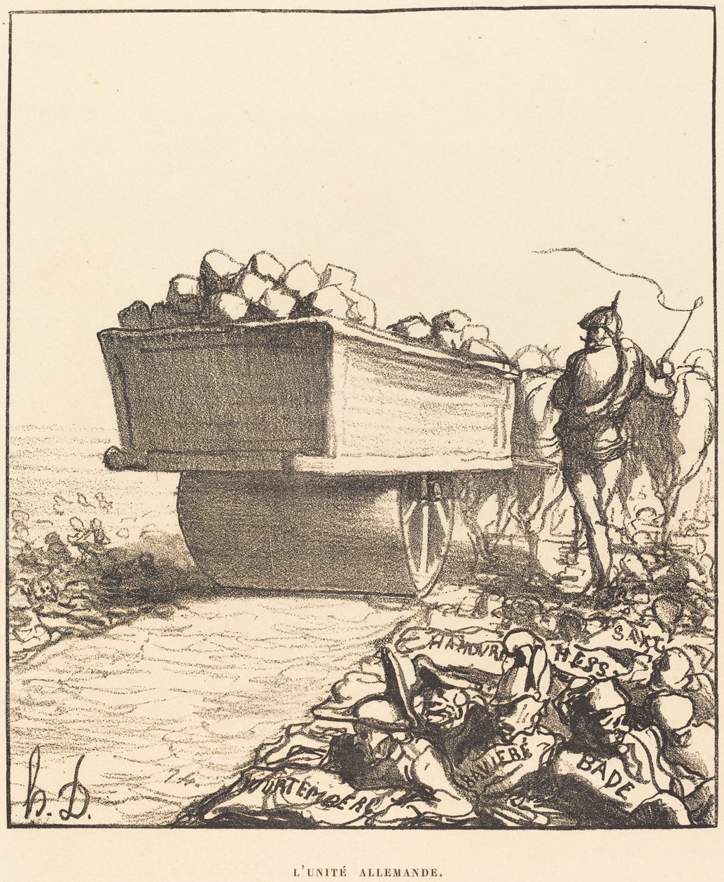 Die deutsche Einheit von Honoré Daumier