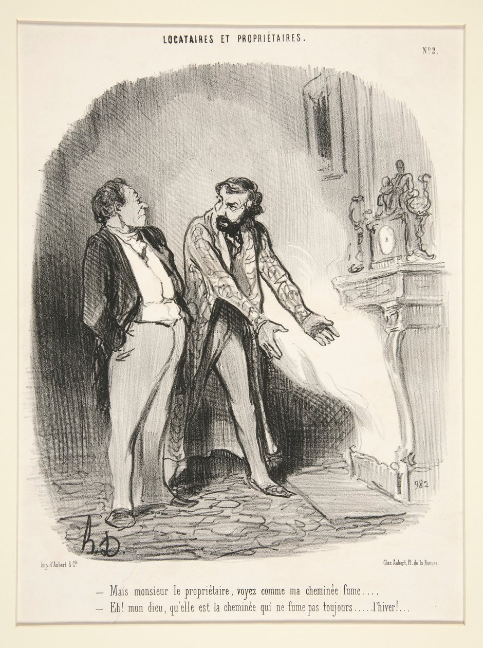 Mais monsieur le proprietaire von Honoré Daumier