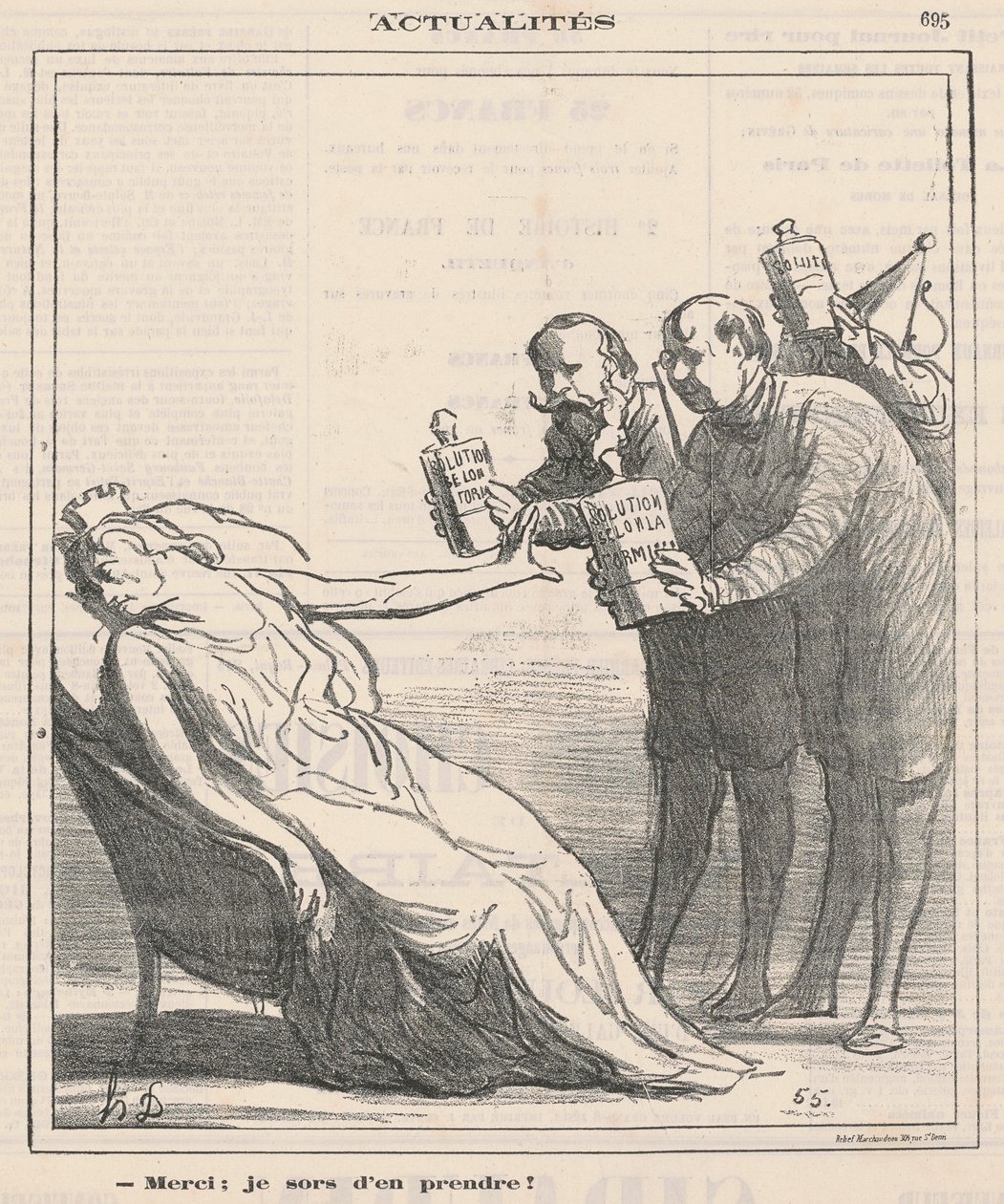 Danke, ich habe gerade etwas genommen von Honoré Daumier