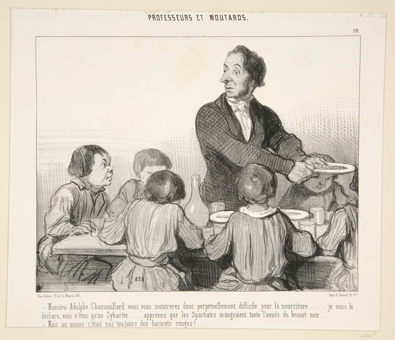 Monsieu Adolphe Chamouillard vous vous montrerez donc. #10 von Professeurs et Loutards von Honoré Daumier