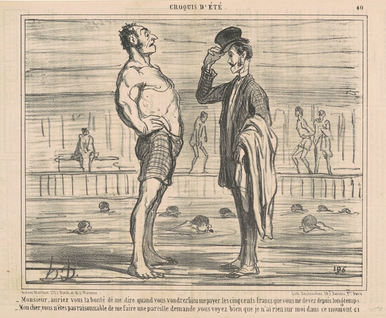 Herr, hätten Sie die Güte mir zu sagen ... von Honoré Daumier
