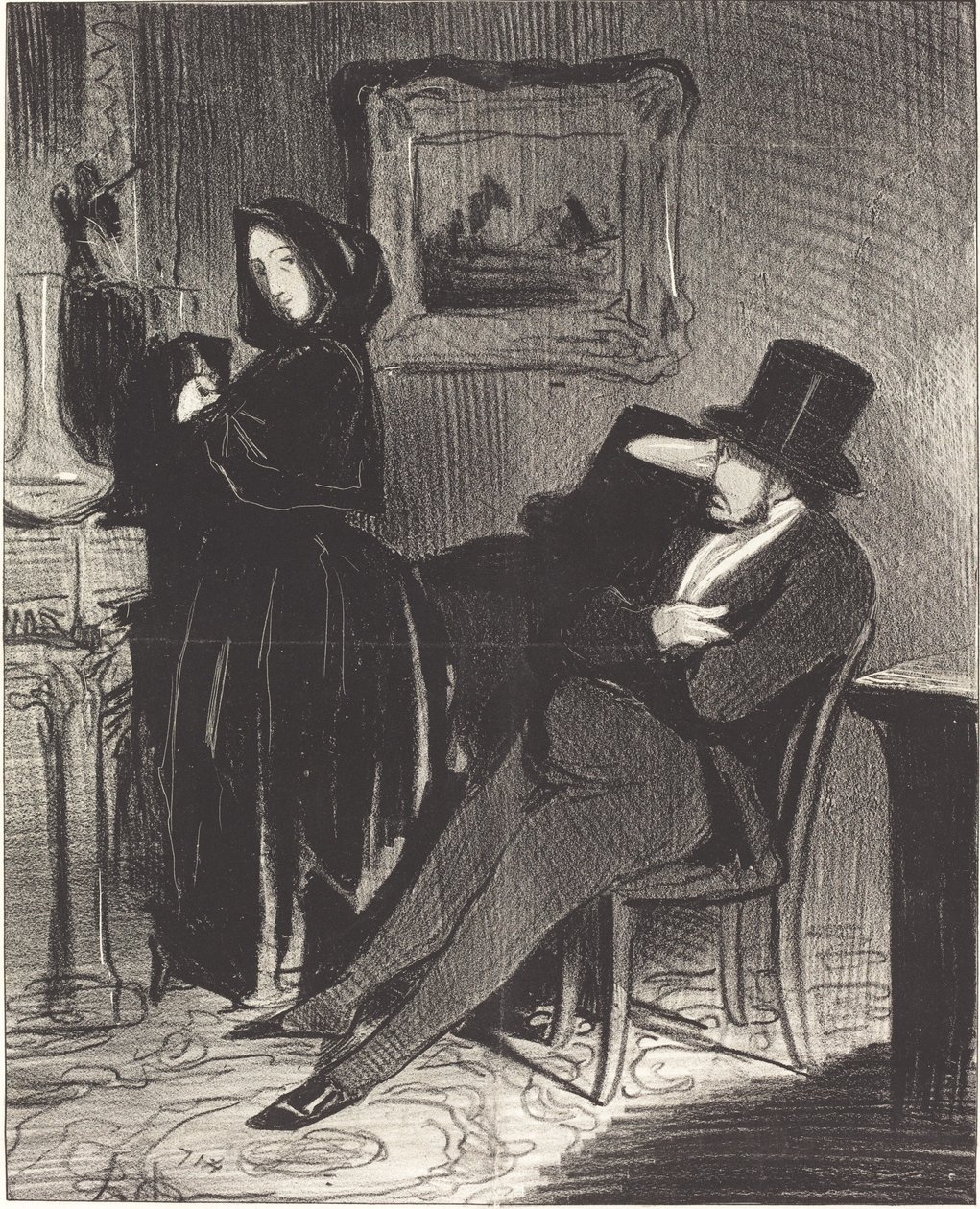 Öfter als ich dich zum Ball führen werde... von Honoré Daumier