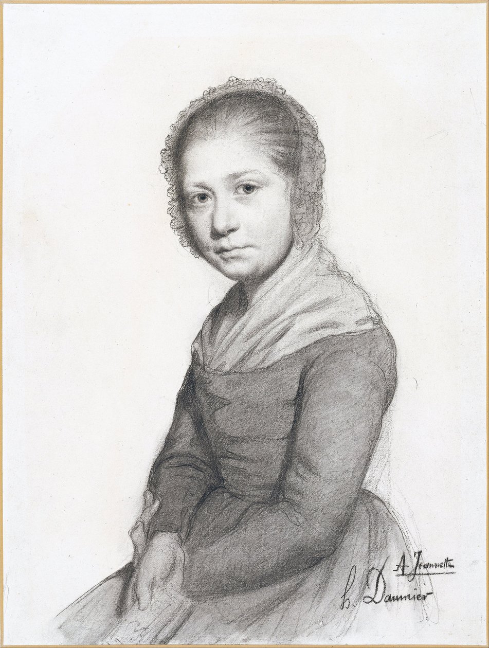 Porträt eines Mädchens (Jeannette) von Honoré Daumier
