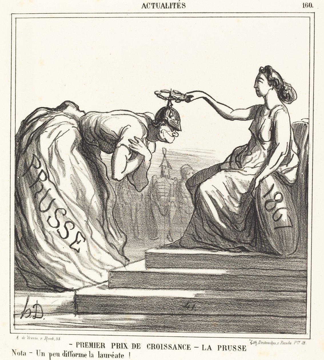 Erster Preis für Wachstum - Preußen von Honoré Daumier