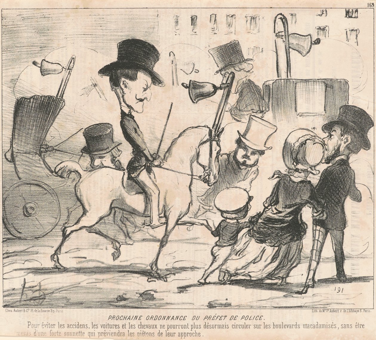 Nächste Verordnung des Polizeipräfekten von Honoré Daumier
