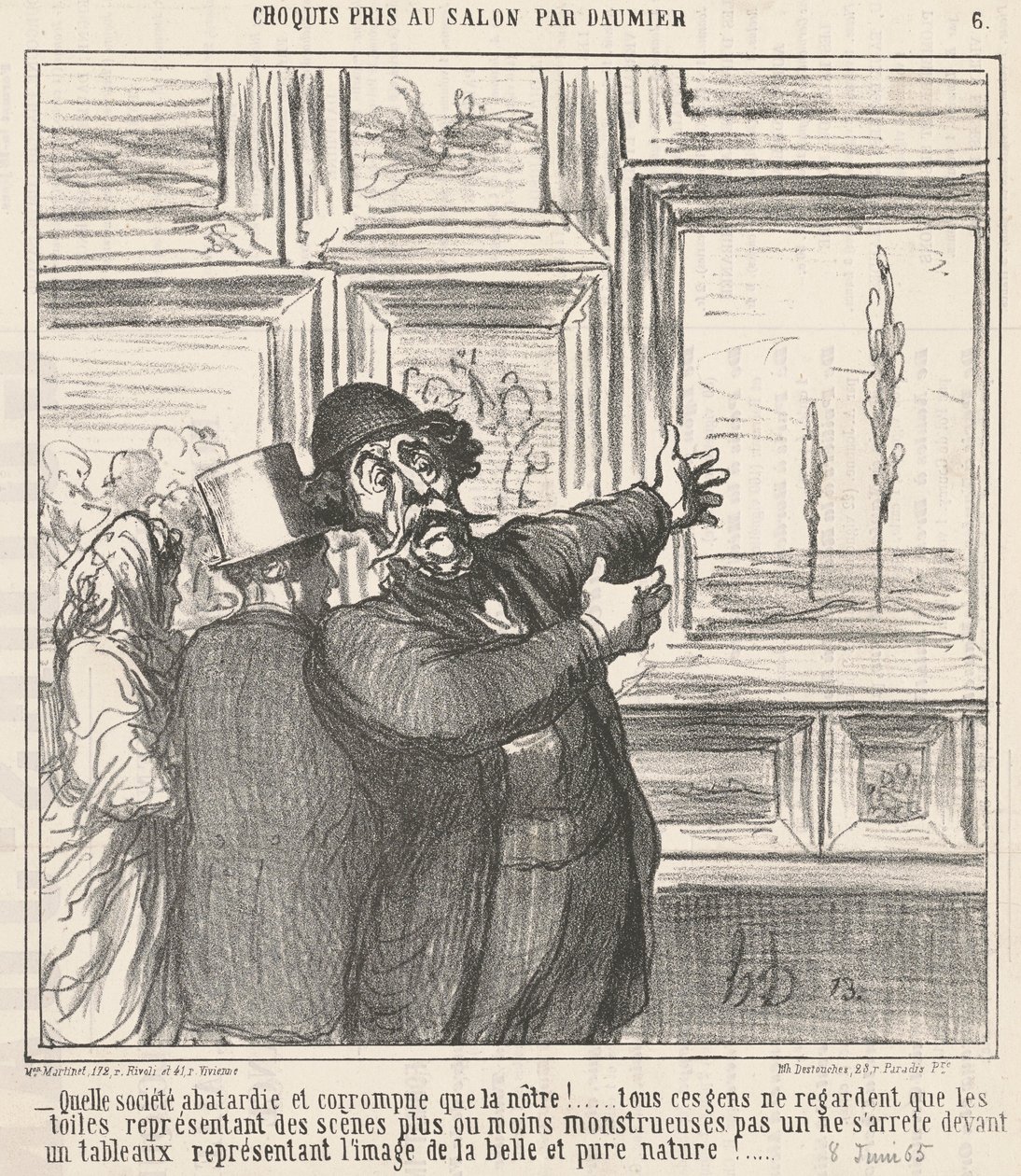 Welche verkommene und korrupte Gesellschaft ... von Honoré Daumier