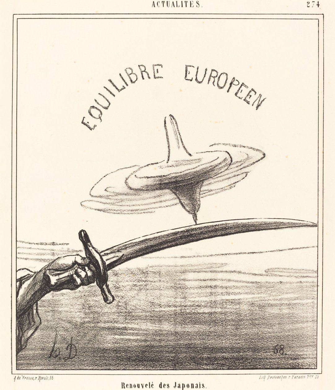 Erneuert von den Japanern von Honoré Daumier