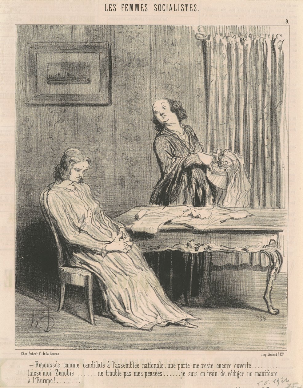 Repoussée ... eine Tür bleibt mir offen ... von Honoré Daumier