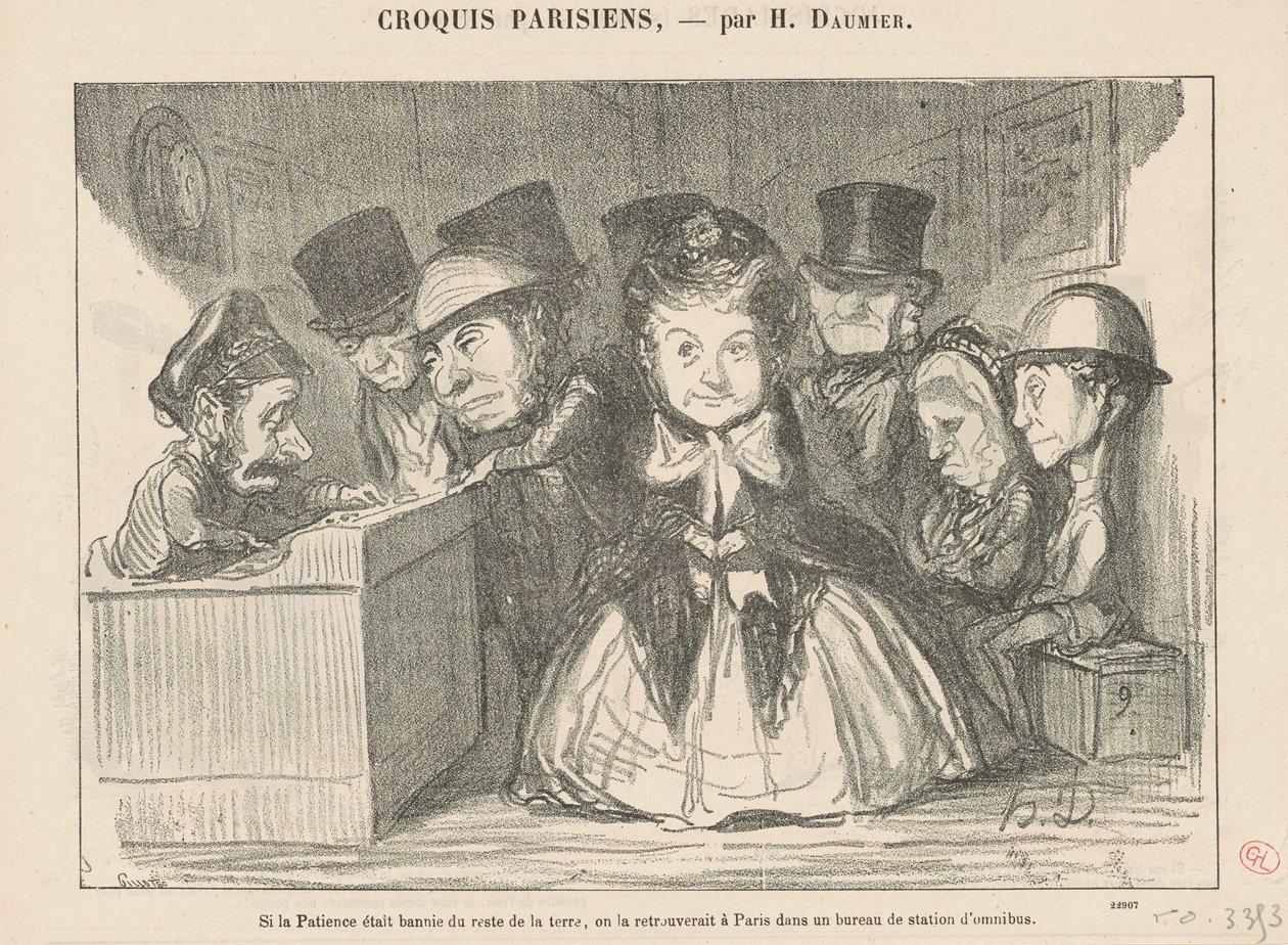 Wenn die Geduld aus dem Rest verbannt würde... von Honoré Daumier