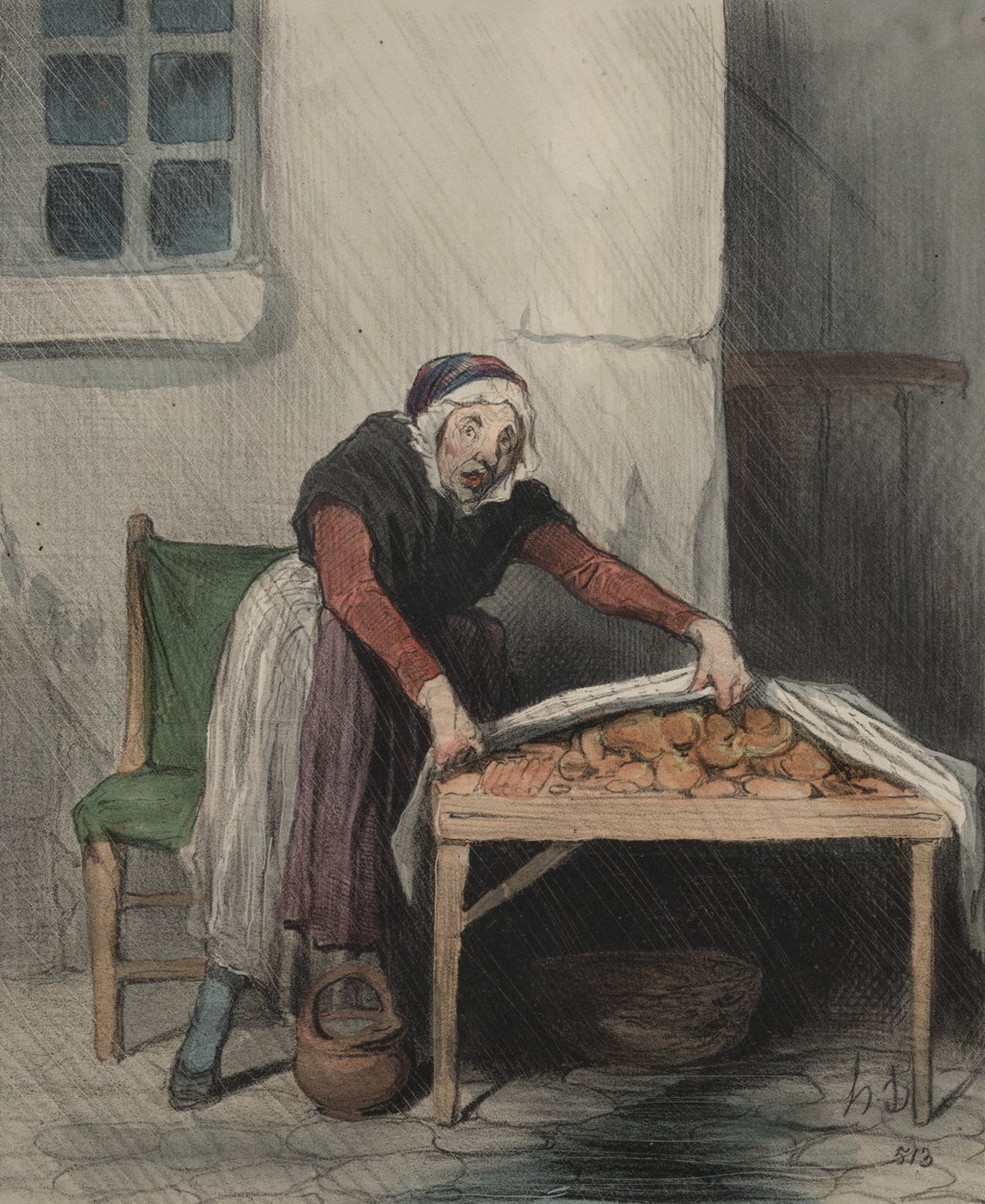 Das Kapitel der Interpretationen, Tafel 8: Jeder Brand fürchtet kaltes Wasser, 1843 von Honoré Daumier