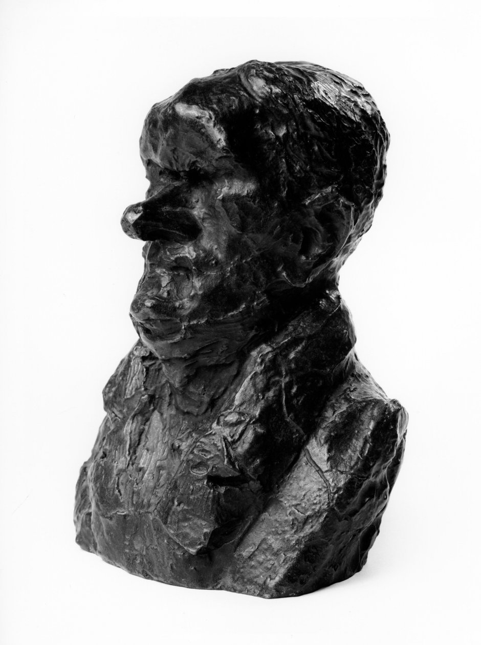 Die Büsten der Celebrites du Juste Milieu. Karikatur von Auguste Ganneron, depute und Industrieller. Der Schüchterne. Skulptur von Honore Daumier. Musee des Beaux Arts, Palais Longchamp von Honoré Daumier