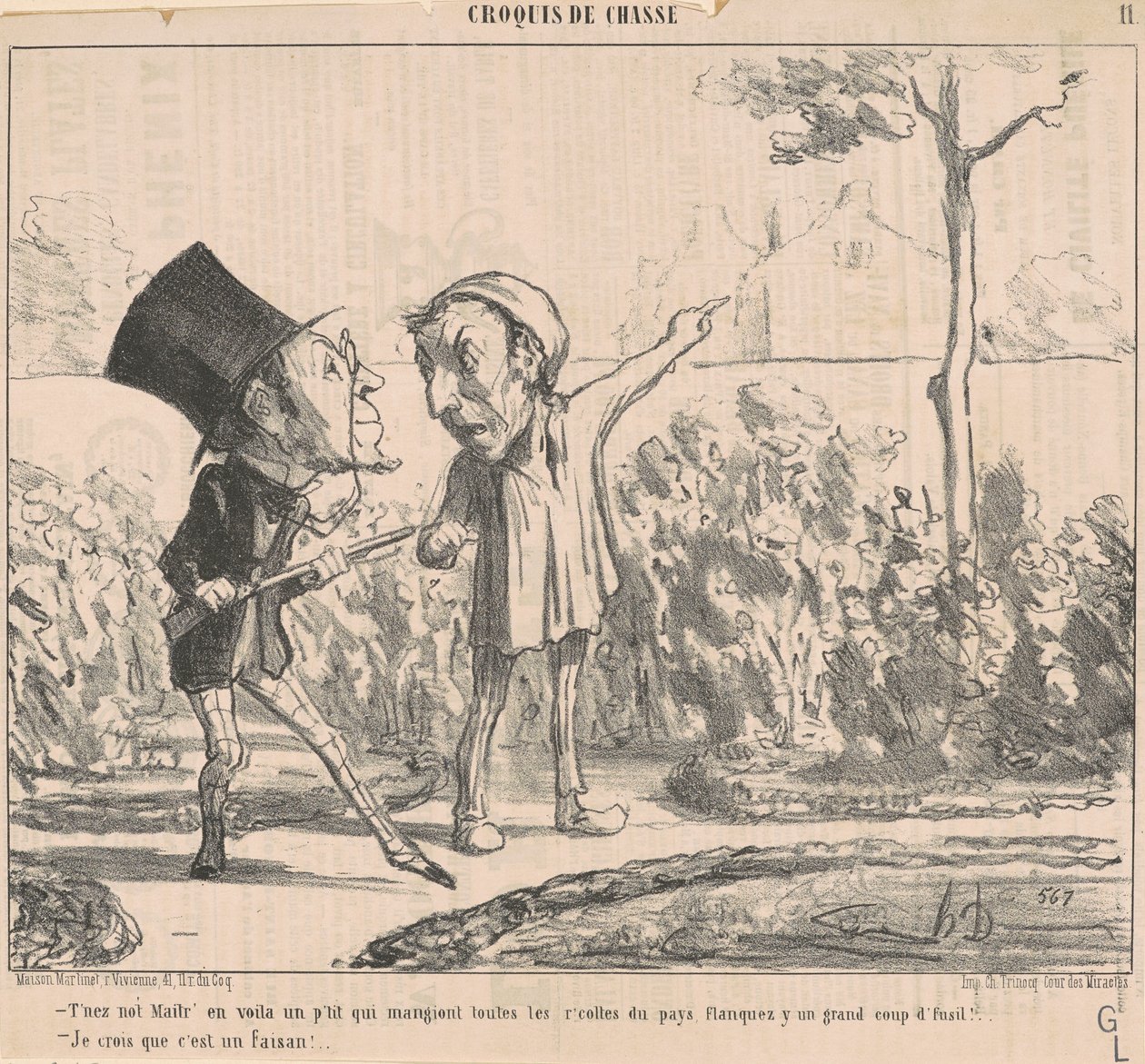 Haltet unseren Meister, hier ist ein kleiner... von Honoré Daumier