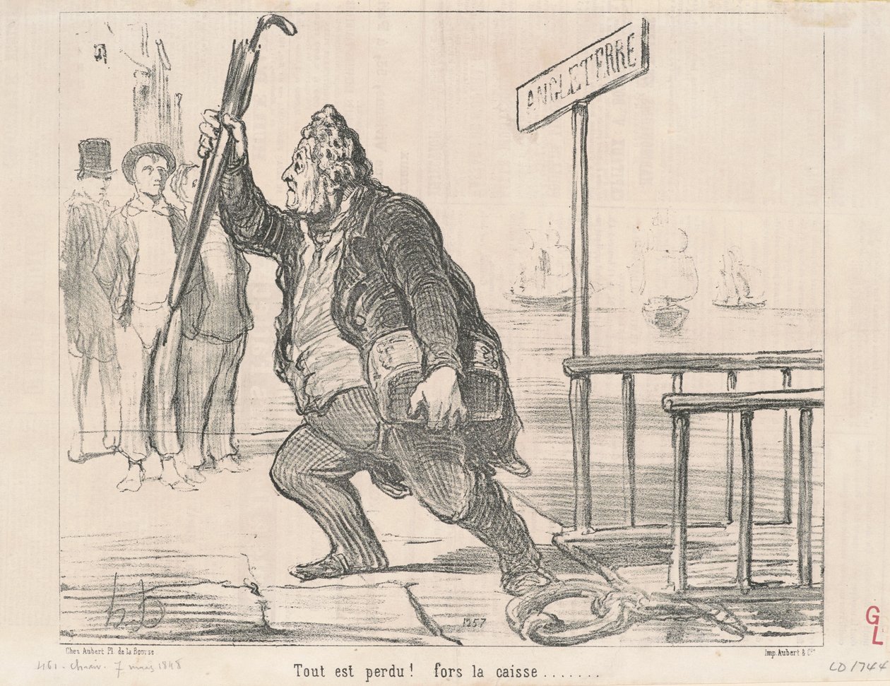 Alles ist verloren! Außer der Kasse von Honoré Daumier