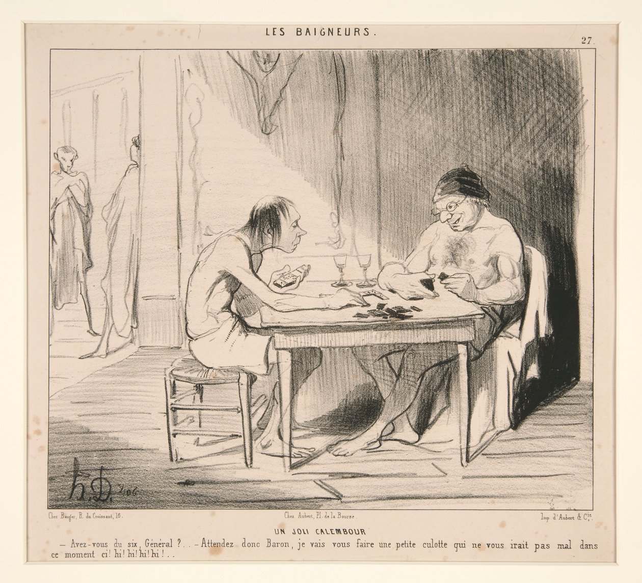 Ein hübsches Wortspiel. Haben Sie sechs, General? von Honoré Daumier