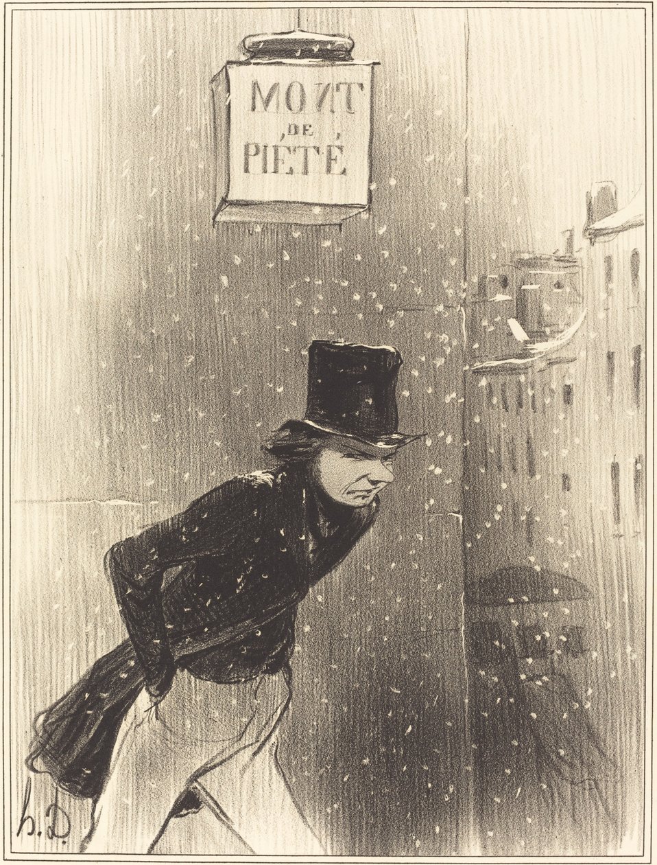 Ein Herr unter seinen Angelegenheiten von Honoré Daumier