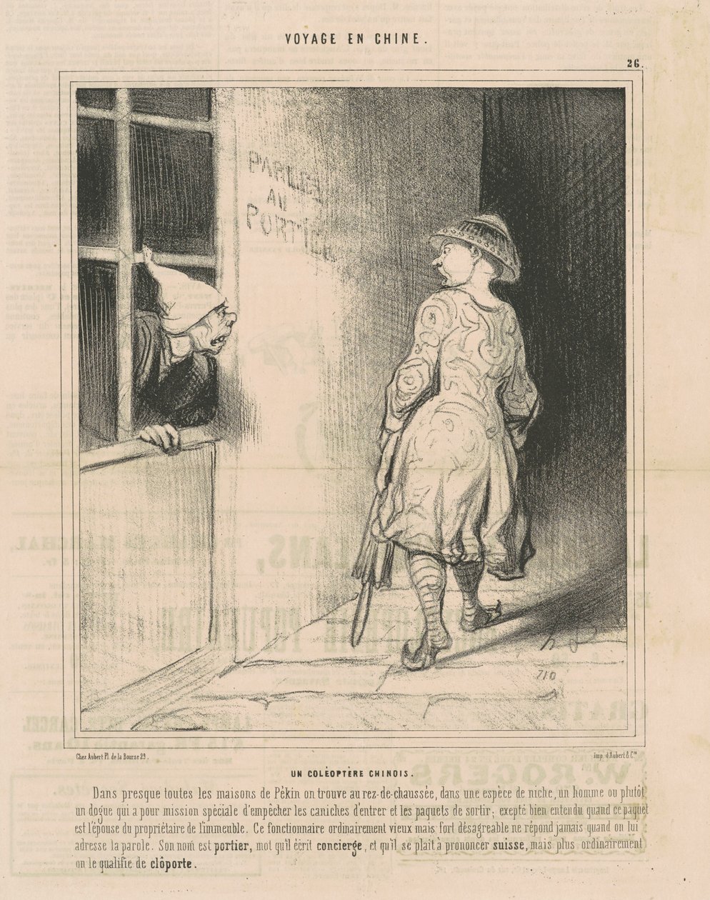 Ein chinesischer Käfer von Honoré Daumier