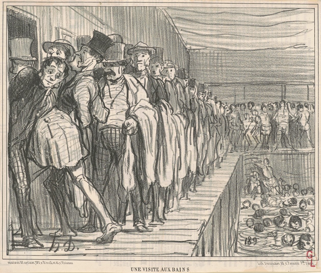 Ein Besuch in den Bädern von Honoré Daumier