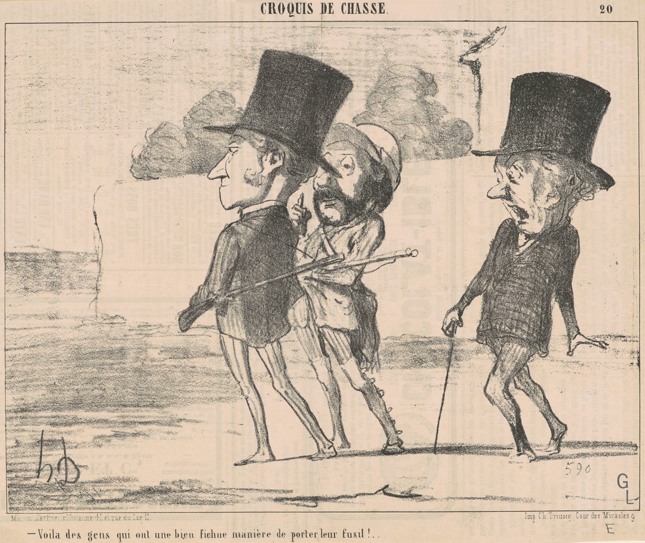 Da sind Leute, die eine... verdammte Art haben... von Honoré Daumier