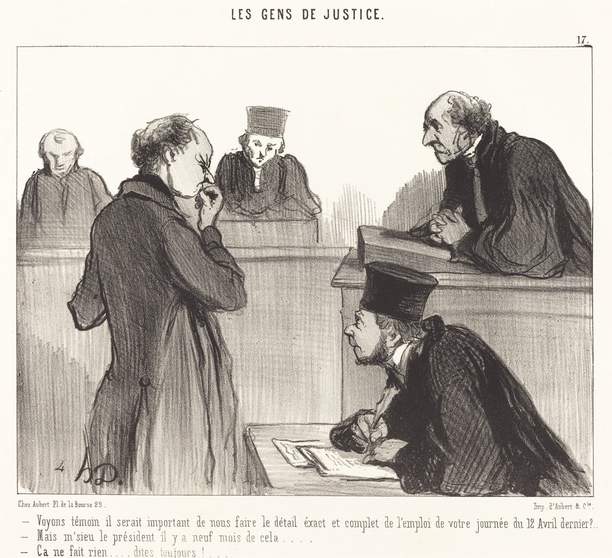 Sehen wir, Zeuge, es wäre wichtig... von Honoré Daumier