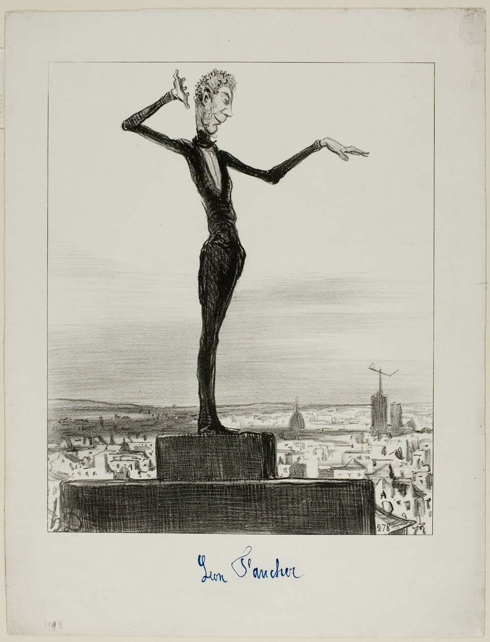 Ein Vorschlag des Charivari an Herrn Léon Faucher zur Vermeidung telegraphischer Fehler in der Zukunft, Platte 122 aus Actualités von Honoré Victorin Daumier